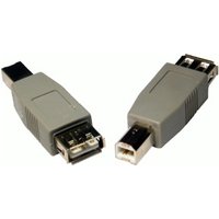 USB 2.0 A F B M Gender Changer Black