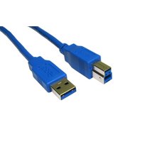 2M USB 3.0 Data Cable A To B Blue