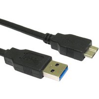 Short USB 3.0 A to Micro B Cable 0.75m