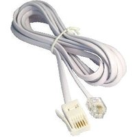 3m White BT M RJ11 M Xover Modem Cable