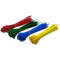 200mm x 4.8mm Mixed Colour Cable Ties - 200 Pack