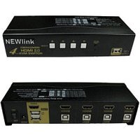 Newlink HDMI and USB KVM Switch 4 Port