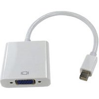 Short Mini DisplayPort To DVI Adapter Cable 15cm