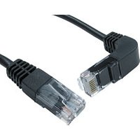 Straight to Right Angle Ethernet Cable 3m 90 Degree Down