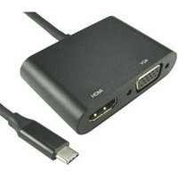 USB C to HDMI and VGA Adapter Cable