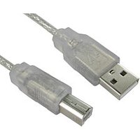 5m Transparent USB Cable A to B