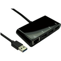 USB 3.0 Gigabit Ethernet Adapter with USB Hub