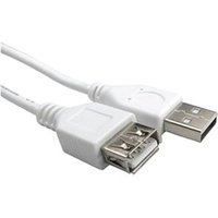 12cm White USB Extension Cable USB 2.0 0.12m