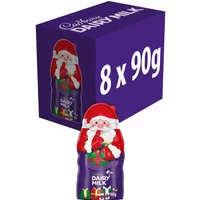 Cadbury Gifts Direct Save 25% on Cadbury Dairy Milk Hollow Chocolate Santa 90g Pack of 8