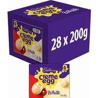 Cadbury White Creme Egg Filled Egg 200g 5 Pack (Box of 28)