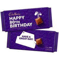 Cadbury Happy 80th Birthday Dairy Milk Chocolate Bar 180g