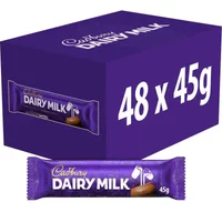 Cadbury Dairy Milk Chocolate Bar 45g (Box of 48)