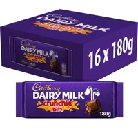 Dairy Milk Crunchie Bits Chocolate Bar 180g (Box of 16)