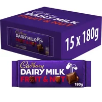Dairy Milk Fruit & Nut Chocolate Bar 180g (Box of 15)