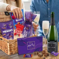 Cadbury Chocolate & Champagne Basket