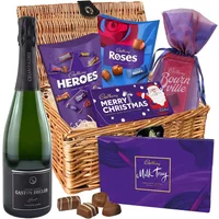 Cadbury Christmas Chocolate & Champagne Basket