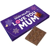Cadbury Dairy Milk Love You Mum Chocolate Bar with Flower Gift...