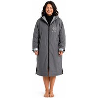 Hut Long Sleeve Waterproof Changing Robe - Grey - Grey / Large