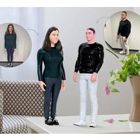 Custom 3D Printed Miniatures - For Couples Full Body