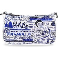 Borsa Pochette Graffiti Blue Royal