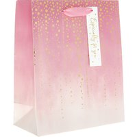 cardfactory Card Factory Deal Enjoy 29% Off Stylish Pink Gold Medium Gift Bag