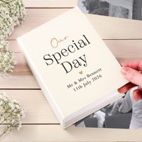 Personalised Black & Gold Free Text 6x4 Photo Album