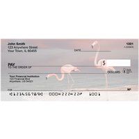 Pink Flamingo Personal Checks