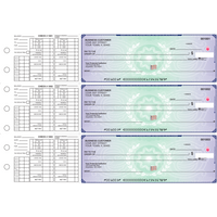 Blue Green Hologram Payroll Business Checks