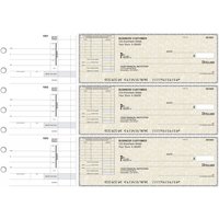 Tan Parchment Itemized Invoice Business Checks
