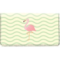 Wading Flamingos Leather Cover