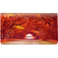 Autumn Roads Leather Cover