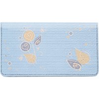 Pop of Flowers Leather Checkbook Cover