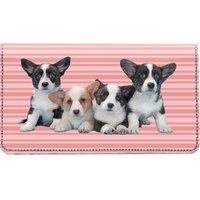 Corgi Pups Keith Kimberlin Leather Cover