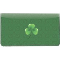 Irish Grunge Leather Checkbook Cover