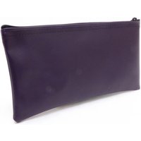 Purple Zipper Bank Bag, 5.5" X 10.5"