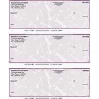 Violet Marble 3 Per Page Laser Checks