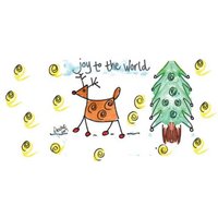 Joy to the World Address Labels by Amy S. Petrik