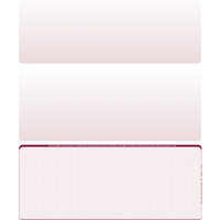 Burgundy Safety Blank Bottom Laser Checks