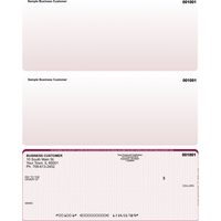 Burgundy Safety Bottom Laser Checks