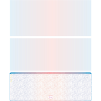 Blue Red Blank High Security Bottom Laser Checks