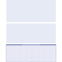 Blue Safety Blank High Security Bottom Laser Checks