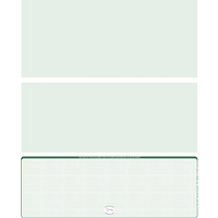 Green Safety Blank High Security Bottom Laser Checks