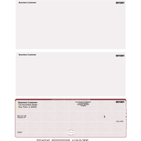 Burgundy Safety High Security Bottom Laser Checks