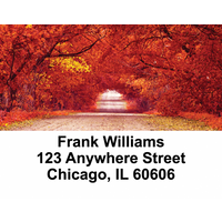 Autumn Roads Address Labels