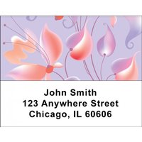 Spaced Flowers Address Labels