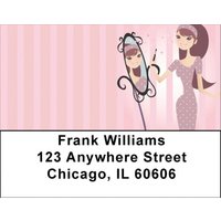Girl Having Fun Address Labels