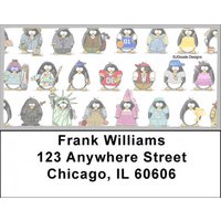 Jen Goodes Penguin Personalities Address Labels