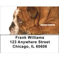 Bulldogs With Marine Attitude Address Labels