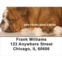 Bulldogs With Marine Attitude No 2 Address Labels