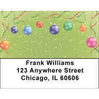 Christmas Ornament Party Address Labels